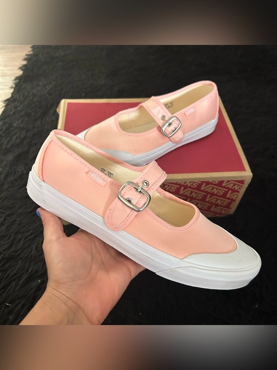Vans Shoes - VANS Mary Jane Ballet Chintz Rose Pink buckle shoes sneakers women’s 8 new